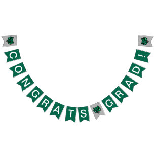 Graduation Binghamton Bearcats Logo Bunting Flags