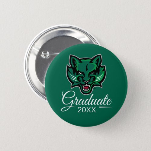 Graduation Binghamton Bearcats Logo Button