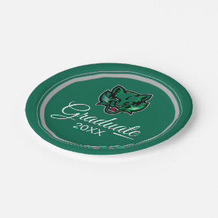 Graduation Binghamton Bearcats Logo Paper Plates