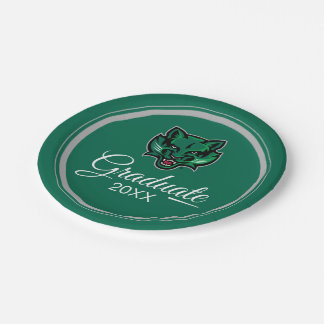 Graduation Binghamton Bearcats Logo Paper Plates