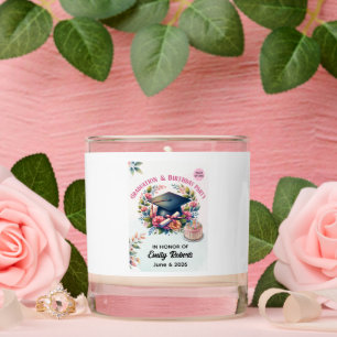 Graduation & Birthday Floral Double Celebration Scented Candle
