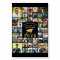 Graduation Black Gold Congrats 42 Photo Collage