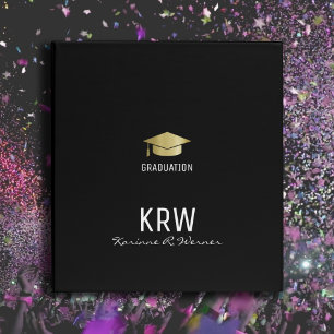Graduation Black Grad 3 Ring Binder