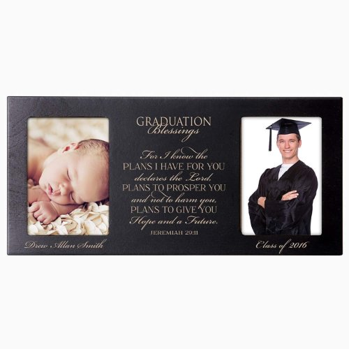 Graduation Blessings Black Maple Picture Frame