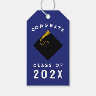 Graduation Blue Gift Tags