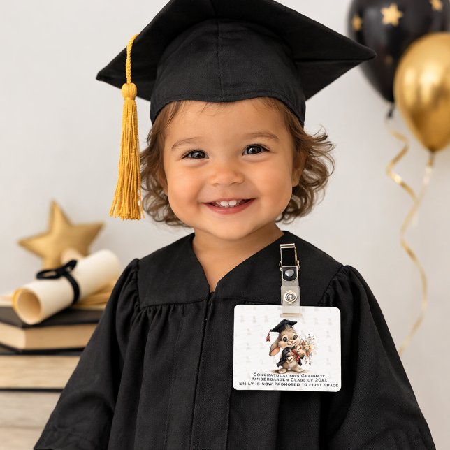 Graduation Bunny Badge Clip – Cute Diploma Pattern (Creator Uploaded)