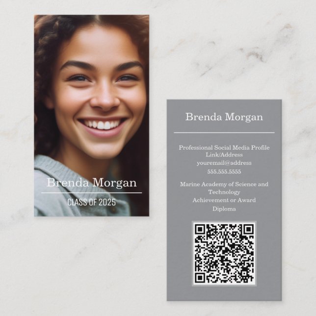 Graduation Business Card (Front/Back)
