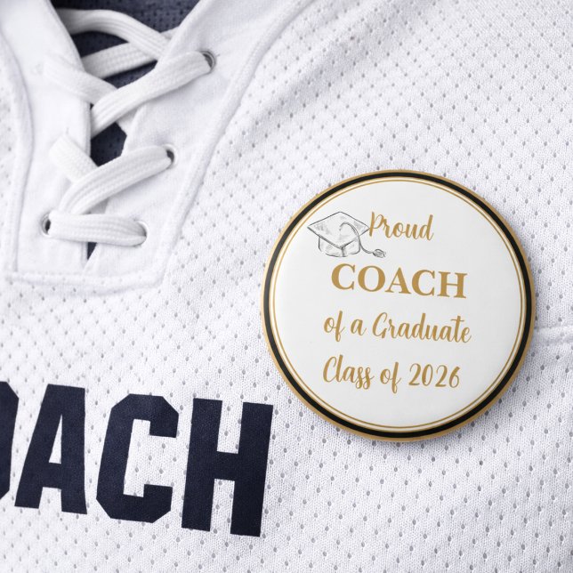 Graduation Button – Proud COACH of Graduate 2026 (Creator Uploaded)