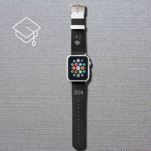 Graduation cap 2024  _  personalized apple watch band