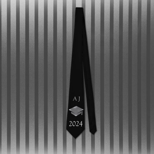 Graduation cap 2024  _  personalized neck tie