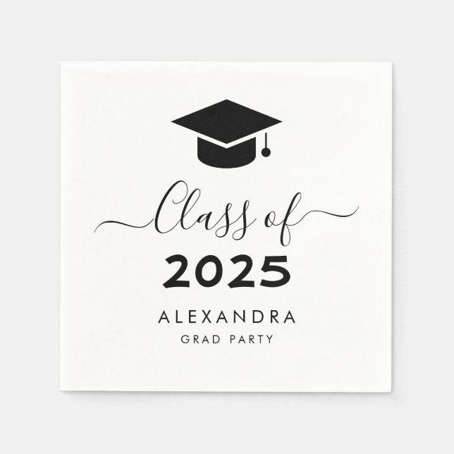 Graduation Cap 2025 Napkins (Front)