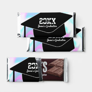 Graduation Cap Abstract Holographic Hershey Bar Favors