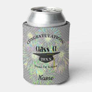 Graduation Cap And Tassel Personalized  Can Cooler