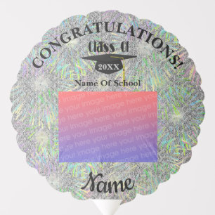 Graduation Cap And Tassel Personalized Photo Balloon