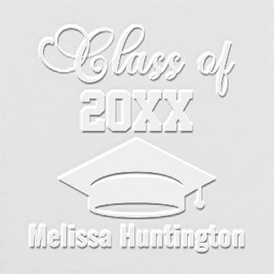 Graduation Cap Bold Name “Class of” Year #3 Embosser