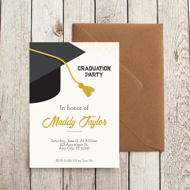 Graduation Cap Celebration Invitation (Creator Uploaded)