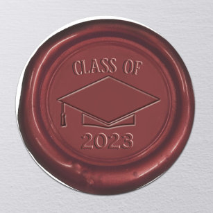 Graduation Cap Class of 2024 Red Wax Seal