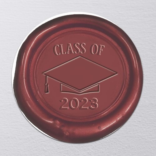 Graduation Cap Class of 2024 Red Wax Seal