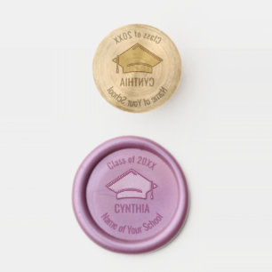 Graduation Cap Class Year Wax Seal 