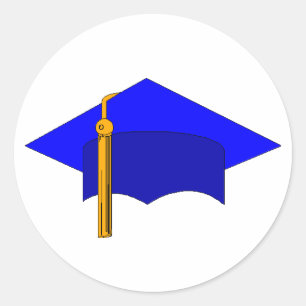 Graduation Cap Classic Round Sticker