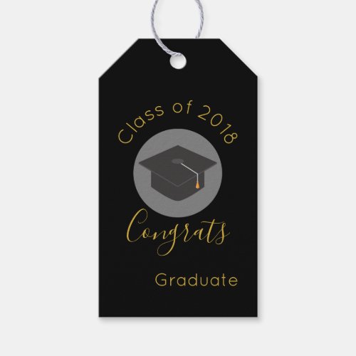 Graduation Cap Congrats Graduate Class of 20xx Gift Tags