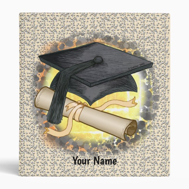 Graduation Cap Diploma Binder (Front)