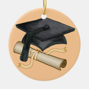 Graduation Cap Diploma custom ornament 
