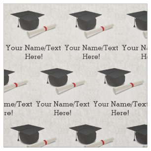 Graduation Cap Diploma Customizable Fabric