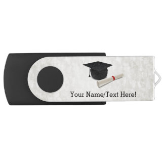 Graduation Cap Diploma Customizable Flash Drive