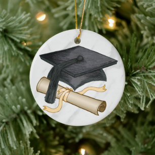 Graduation Cap Diploma ornaments