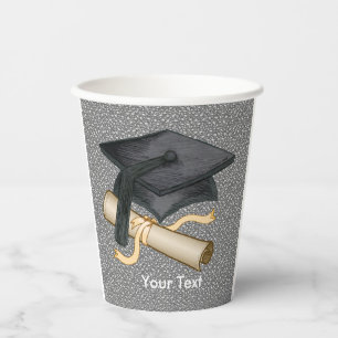 Graduation Cap Diploma Paper Cups