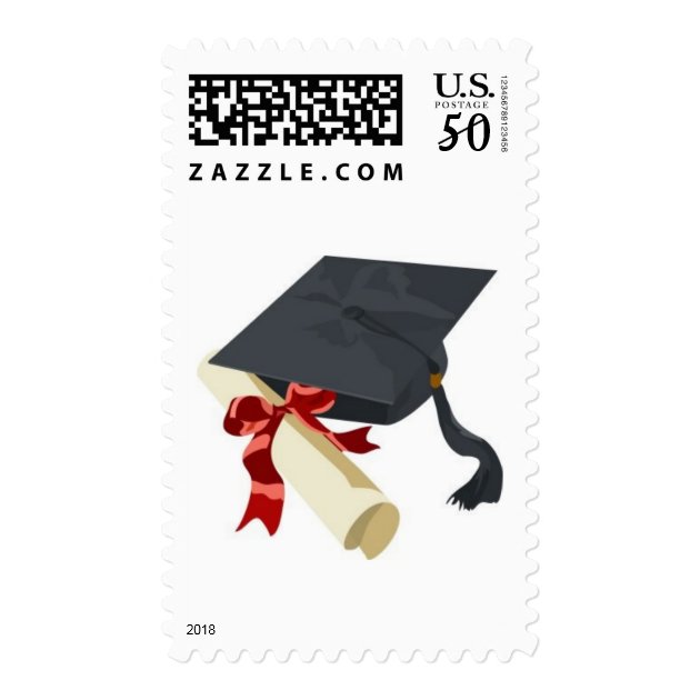 Graduation Cap & Diploma Postage