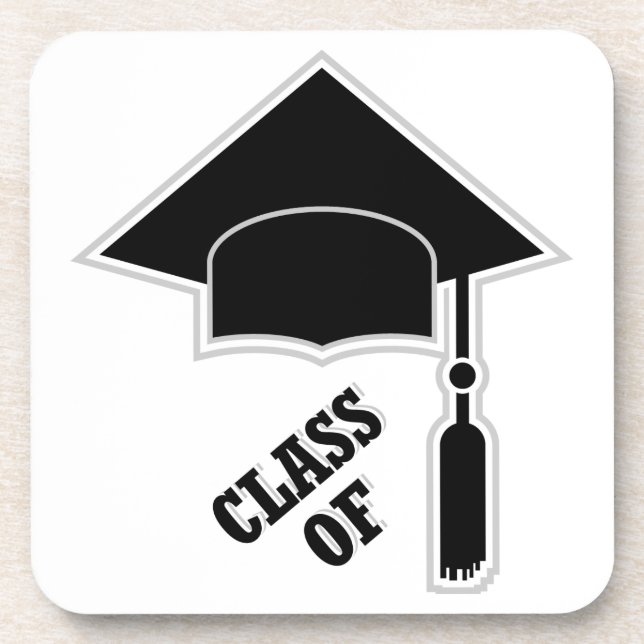 Graduation Cap Drink Coaster (Front)