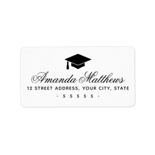 Graduation Return Address Labels | Zazzle