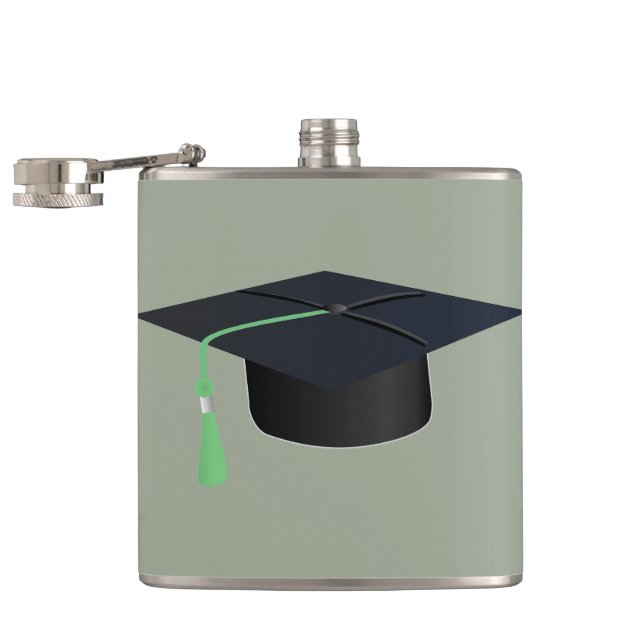 Graduation Cap Flask (Opened)