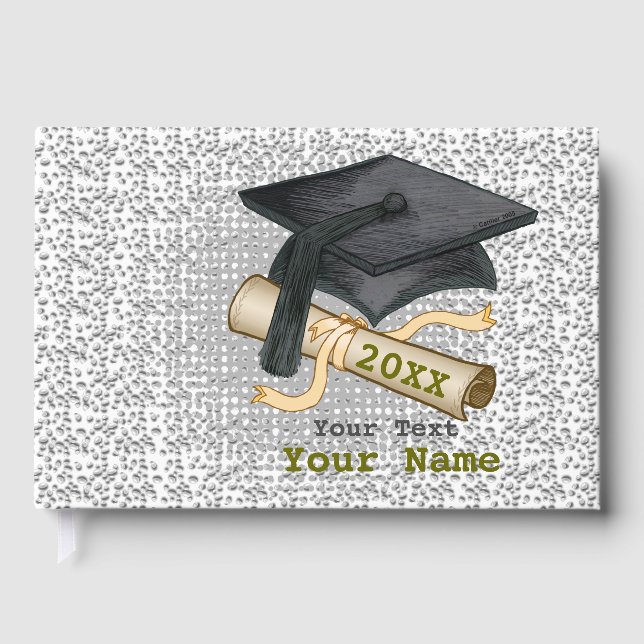 Graduation Cap  Guest Book (Front)