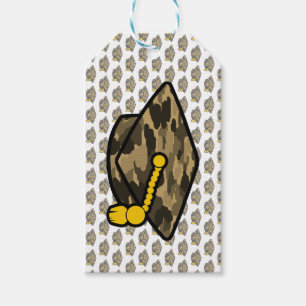 Graduation Cap Khaki Camo Gift Tags