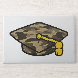 Graduation Cap Khaki Camo HP Laptop Skin