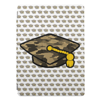 Graduation Cap Khaki Camo iPad Pro Cover