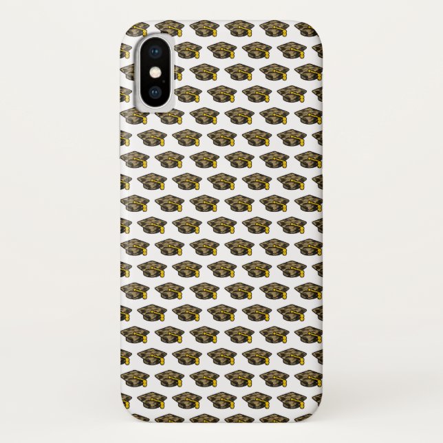 Graduation Cap Khaki Camo iPhone / iPad case (Back)
