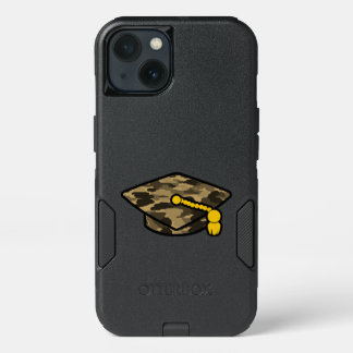 Graduation Cap Khaki Camo iPhone 13 Case