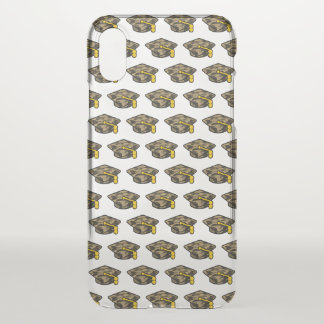 Graduation Cap Khaki Camo iPhone X Case