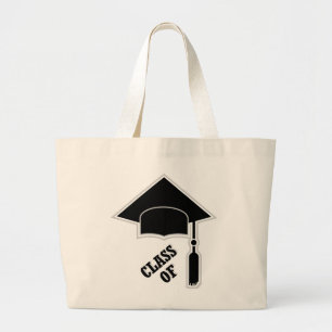 Graduation Cap Large Tote Bag
