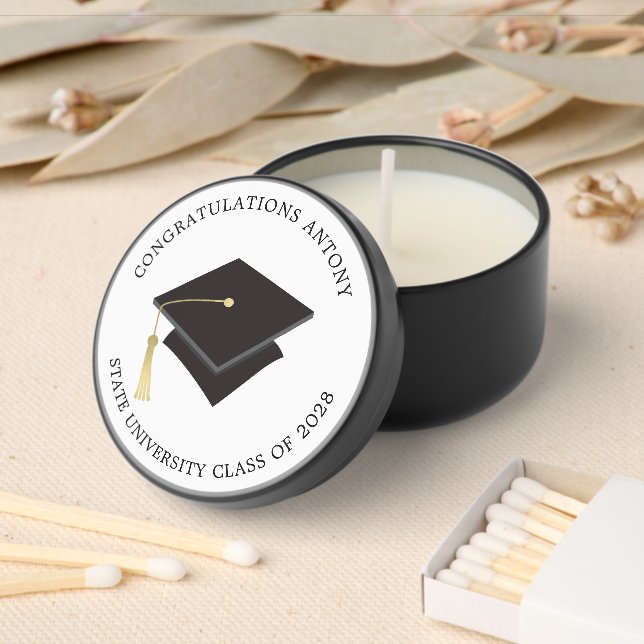 Graduation Cap Mini Candle Favors (Insitu)