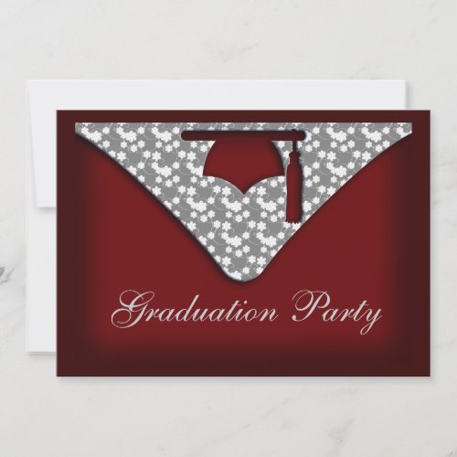 Graduation Cap Party Invitation