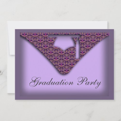 Graduation Cap Party Invitation