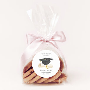 Graduation Cap Personalized Classic Round Sticker