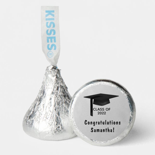 Graduation Cap Personalized Hershey®'s Kisses® (Front)