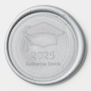 Graduation Cap Personalized Wax Seal Sticker