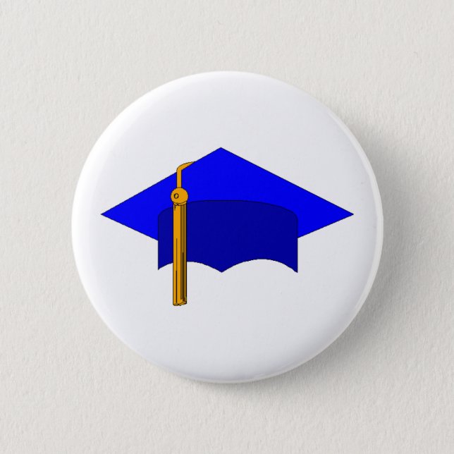 Graduation Cap Pinback Button (Front)